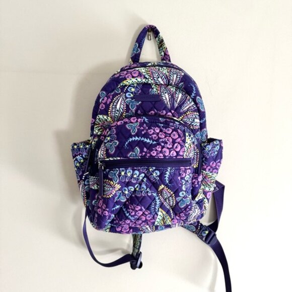 Vera Bradley Small Backpack in Batik Leaves - Picture 1 of 16